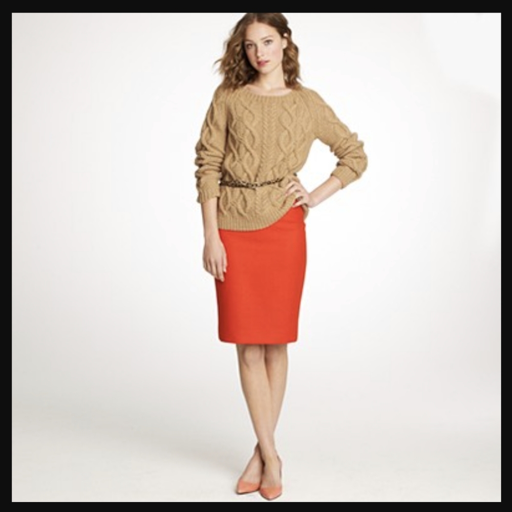 J Crew wool pencil skirt